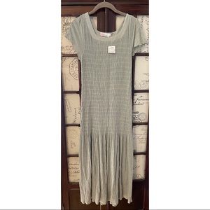 Free People Green Simone Ribbed dress